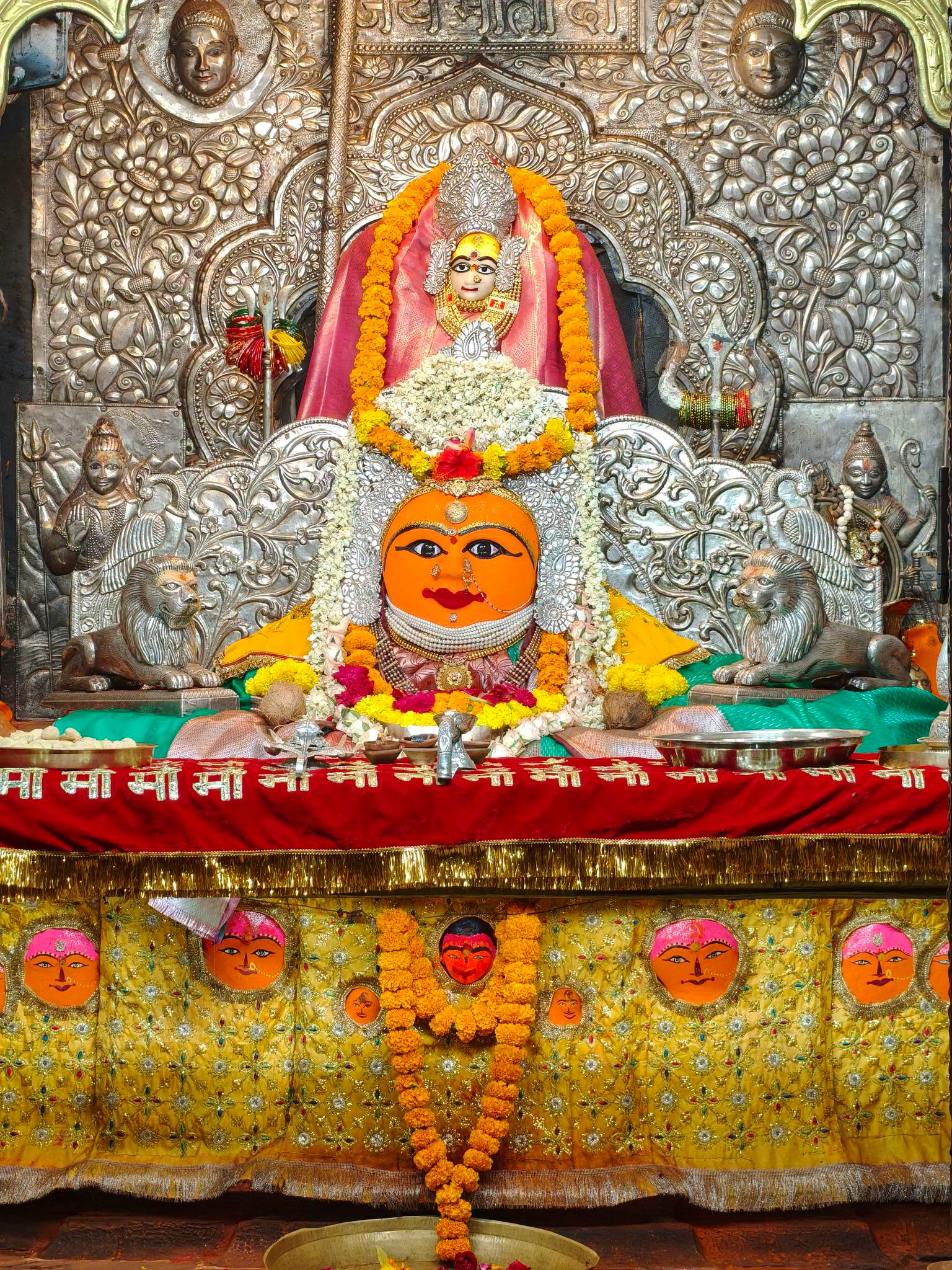 Harsiddhi Shakti Peeth (Shakti Peeth) in Ujjain, Madhya Pradesh — main sanctum photograph