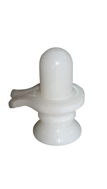 Marble Shivling & Nandi (1.5") — buy authentic murti & idols from Ujjain online